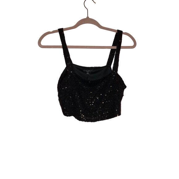NWT Hunter & Brown sequins cropped top size small - Picture 1 of 6